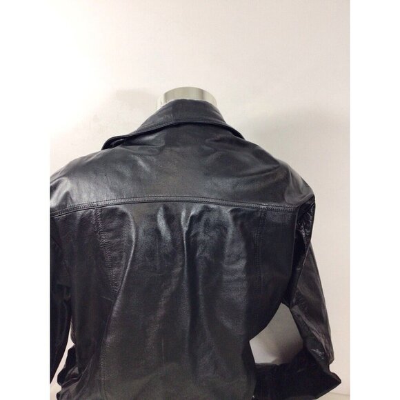 Vintage Leather Motorcycle Jacket Coat Mens Medium - Picture 6 of 10
